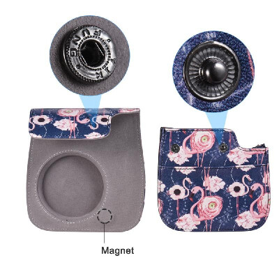 

Andoer Camera Case Bag with Strap for Fujifilm Instax Mini 988s8 Flamingo
