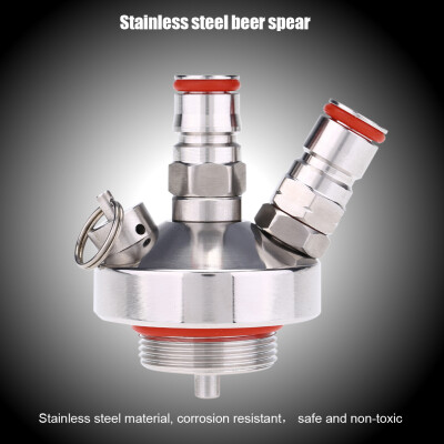 

Stainless Steel Beer Spear Quick Fitting Connector for Home Brew Marking Mini Keg DispenserBeer SpearHomebrew Keg Dispenser