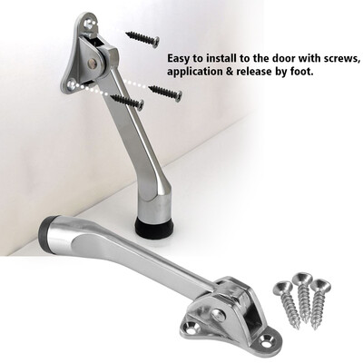 

Greensen Rubber Door BufferZinc Alloy Feet Kick Down Home Doors Mounted Stopper Rubber Holder Door BufferRubber Door Stop