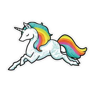 

2019 Fashion Lovely Unicorn Car Sticker Cartoon Window Decal Vinyl Waterproof Luggage Stickers Laptop Stickers