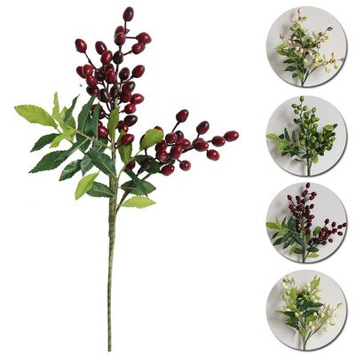 

Home Room Decoration Artificial Berry Bacca Plant Silk Flowers Simulation 39cm