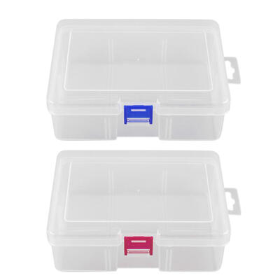 

Plastic Rectangular Clear Organizer Case Hardware Tools Jewelry Storage Box