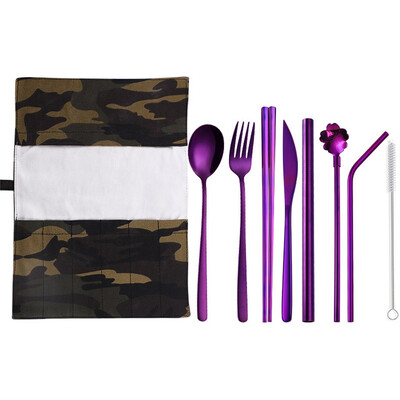 

Toponeto Set Stainless Steel Upscale Dinnerware Flatware Cutlery Fork Spoon Teaspoon 9PC