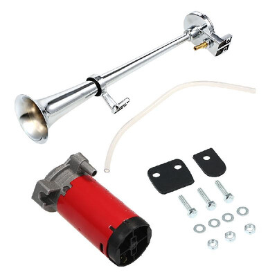 

12V Single Trumpet Horn of Air Electric Air Horn Compressor 180dB Super Loud for Trucks Lorrys Cars