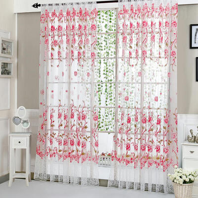 

Peony Curtain Living Room Bedroom Home Door Window Curtain