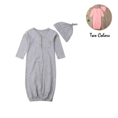 

Newborn Baby Boy Girl Cotton Swaddle Wrap Sleeping Bag Sleepsack Hat Sleepwear