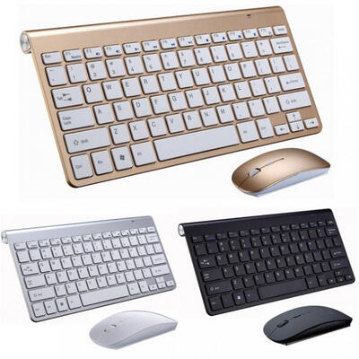 

High Quality 24GHz Mini Wireless Keyboard Mouse Combo Wirless Computer Accessories