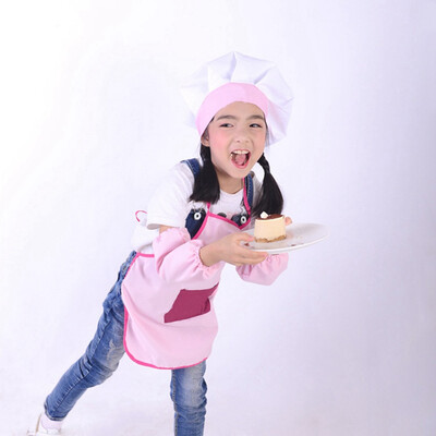 

Apron&Hat Set Kids Childrens Chefs Cooking Baking UK Seller Kitchen supplies