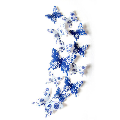 

Gobestart 12 Pcs 3D Wall Stickers Butterfly Fridge Magnet For Wedding Home Decor RD