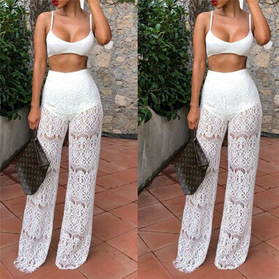 

Women Strapless Tank Top Long Pants Two-piece Playsuit Jumpsuit Romper Set