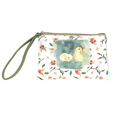

New Women Cartoon Square Cute Elephant Elk Whale Printed Animals Handbag Coin Purse Phone Bag
