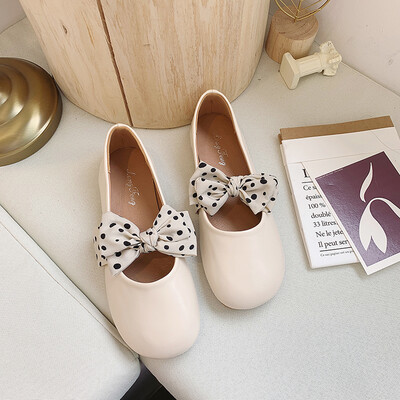 

Bean-bean shoes womens autumn shallow-mouth slip-on shoes Korean-style flat-bottomed casual single-layer shoes