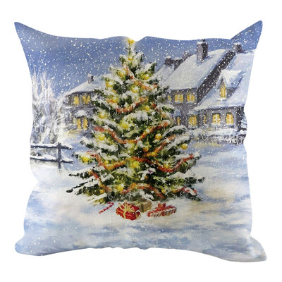

Siaonvr Christmas Pillow Cover Pillowcases Decorative Sofa Cushion Cover Home Decoration