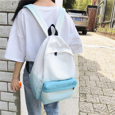 

Ins schoolbag female Korean version of high school students Tide Simplified Sen Department Guzhuang backpack junior high school Ja