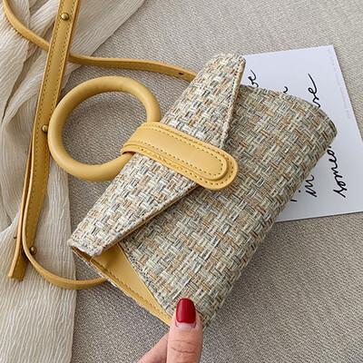 

Women 2019 new Korean version of Joker fashion small square bag ring tide spring shoulder bag slung handbag