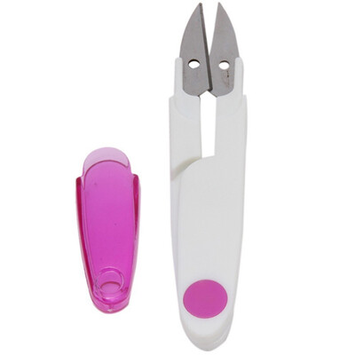 

1Pc Cross Stitch Snips DIY Sewing Accessories Tailor Sewing Scissors With Cover For Thrum Thread Fish Line Cutter Trimmer Tools