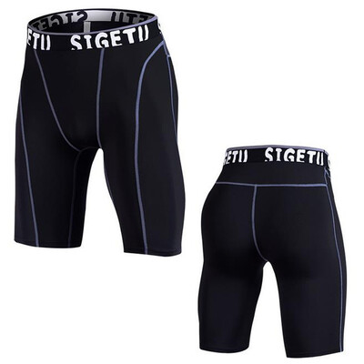 

Tailored Mens Summer Fitness Patchwork Bodybuilding Skin Tight-drying Short Sports Pants