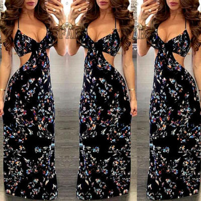

Fashion Women Summer Boho Long Maxi Evening Party Cocktail Beach Dress Sundress