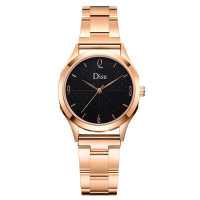

Disu Watch Women luxury Fashion Simple Casual quartz watches Stainless Steel Reloj Mujer sport Ladies elegant wrist watch girl