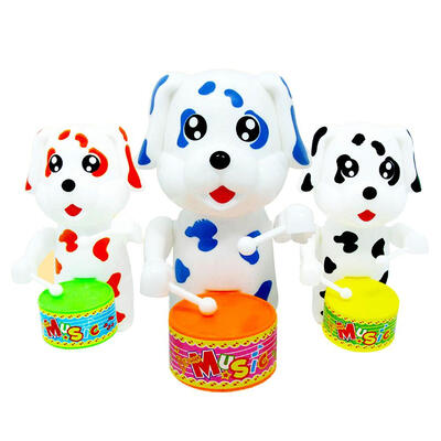 

Cute Dog Drumming Toys Clockwork Wind Up Developmental Educational Toy Gift