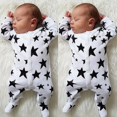 

Newborn Baby Boy Girls Star Cotton Romper Jumpsuit Bodysuit Outfit Clothes