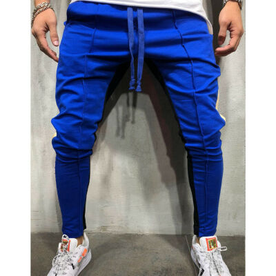 

Mens Gym Slim Fit Trousers Tracksuit Bottoms Skinny Joggers Sweat Track Pants