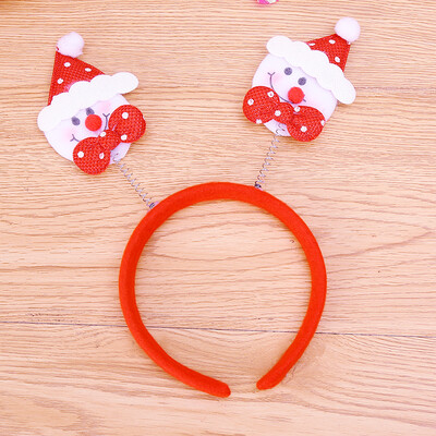 

Many memories Christmas hair ornaments Christmas decorations Christmas adult children decorations Christmas decorations Christmas tree package Christmas ornaments headdress double doll headband red snowman