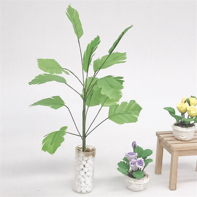

Siaonvr Doll House Mini Fake Exquisite Green Plant Potted Plant Pretend Toys