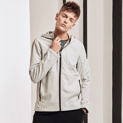 

361 degrees mens 2018 winter new velvet windbreaker new warm windbreaker 651844601-1 glacier gray