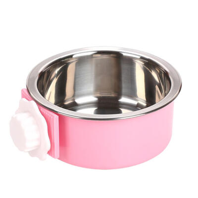 

Pet Dog Bowl Food Water Dish Feeder Stainless Steel Cat Puppy Non-Skid Bowl