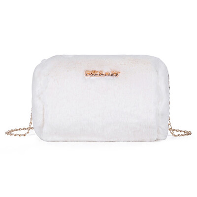 

Tailored Fashion Parent-Child Plush Solid Color Shoulder Bag Messenger Bag Coin Purse