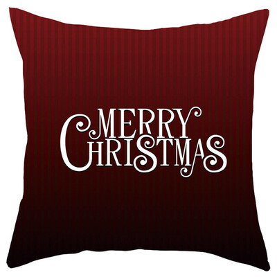 

Siaonvr Merry Christmas Short Plush Pillowcase Sofa Pad Set Home Decoration 18x18 Inch