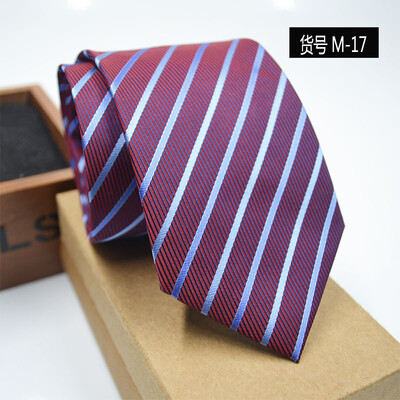 

New spot tie business dress mens tie polyester yarn arrow type 8CM business tie wholesale