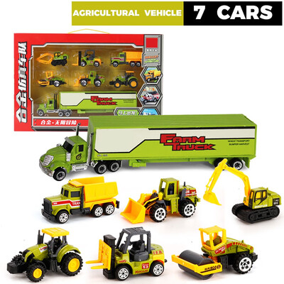 

Siaonvr Childrens Educational Toys Engineering Car Toy Portable Container Car Gift