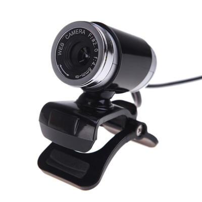 

USB 20 12 Megapixel HD Camera Web Cam with MIC Clip-on 360 Degree for Desktop Skype Computer PC Laptop Transparent