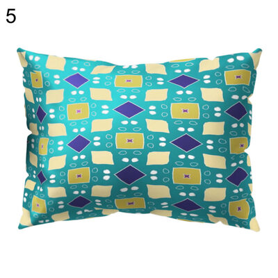 

Flower Leaf Bird Cube Plaid Pillow Case Cushion Cover Sofa Bed Car Cafe Decor