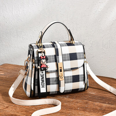 

2019 summer new PU leather shoulder diagonal small bag Korean fashion womens bag small square bag cross-border