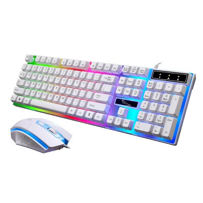 

G21 USB Wired 104 Buttons Mechanical Feel Keyboard 1000DPI LED Mouse Set