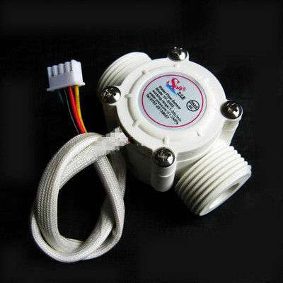 

2PCS Water Flow Meter Sensor Counter Indicator Flowmeter fuel pool float switch Hall for water heaters G12 1-30Lmin DN15