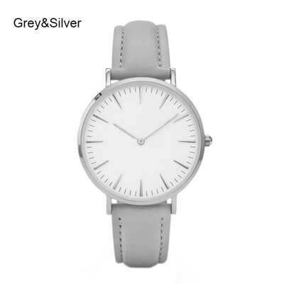 

Women Men Cluse Brand Simple Quartz Analog Watch Gold Leather Band Wrist Watches