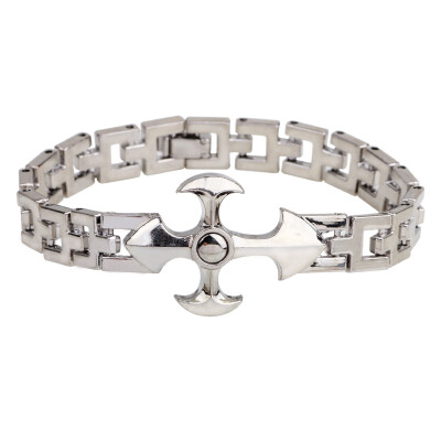 

Fashion Men\s Cross of Christ Alloy Jewelry Bracelet Watch Chain Bangles