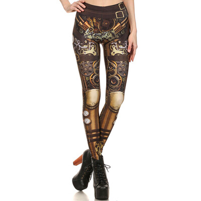 

Tailored Women Steampunk Retro Leggings Comic Cosplay Print Gothic Strerchy Skinny Pants