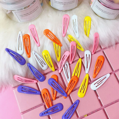 

Color ins girl heart hairpin candy color ice cream color bangs clip jewelry word clip