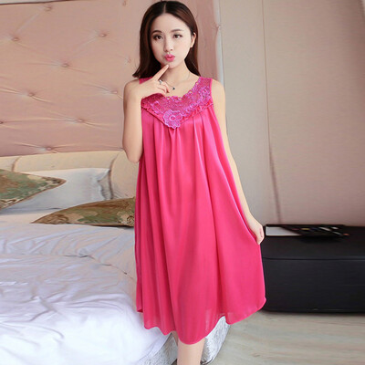 

1 Pc Women Sexy Lace Long Peignoir Pajamas Sleepwear Robes Nightgown Nightwear