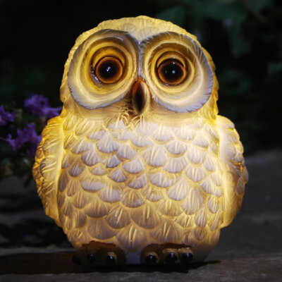 

Solar Powered Outdoor Lights Solar Garden Light LED Glowing Shell Lawn Lamp for Indoor Garden Lawn Yard Decorations Owl Dog Snail