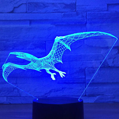 

3D LED Night Light Dinosaur Pterosaur Come With 7 Colors Lights For Home Decoration Lamp