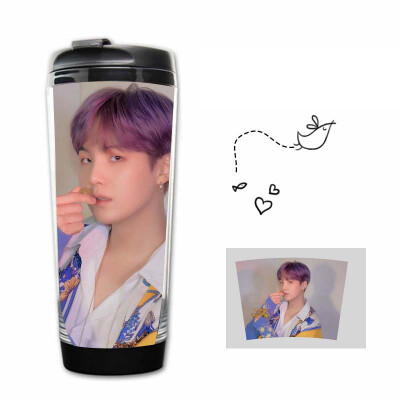 

Kunandroc KPOP BTS Bangtan Boys Map of The Soul Persona Stainless Steel Water Drinking Bottle Curve Cup 12oz