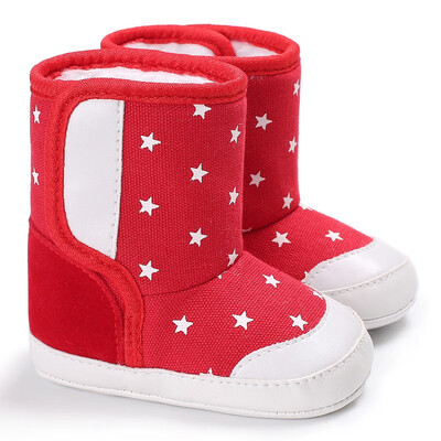 

WEIXINBUY Fashion Baby Boots Girls Boys Shoes Autumn Winter First Walkers Kids Patchwork Print Children Boots 9 Styles