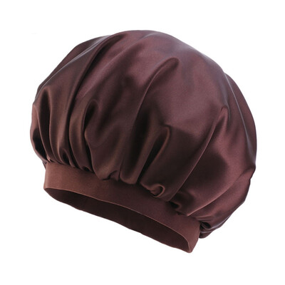 

Fashion Women Wide Band Silk Turban Bonnet Satin Headwrap Hair Loss Sleep Hat