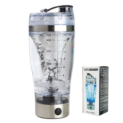 

NEW 450ml Electric Protein Shaker Bottle Electric Vortex Mixer Cup Portable Blender Drink Drinkware Tool